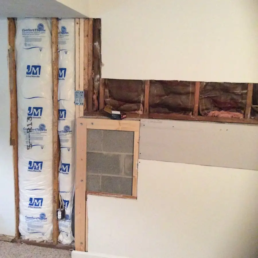 Wall insulation replacement during Contents Cleaning & Restoration in Tarpon Springs